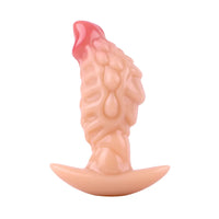4.53in Fox Tail Wear Anchor Silicone Odd Dildo Butt Plug For BDSM Play