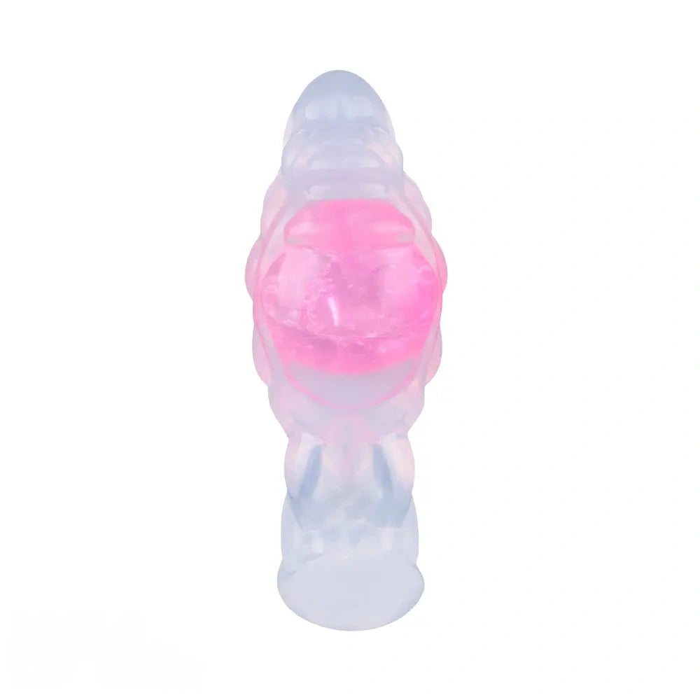 4.53in Fox Tail Wear Anchor Silicone Odd Dildo Butt Plug For BDSM Play
