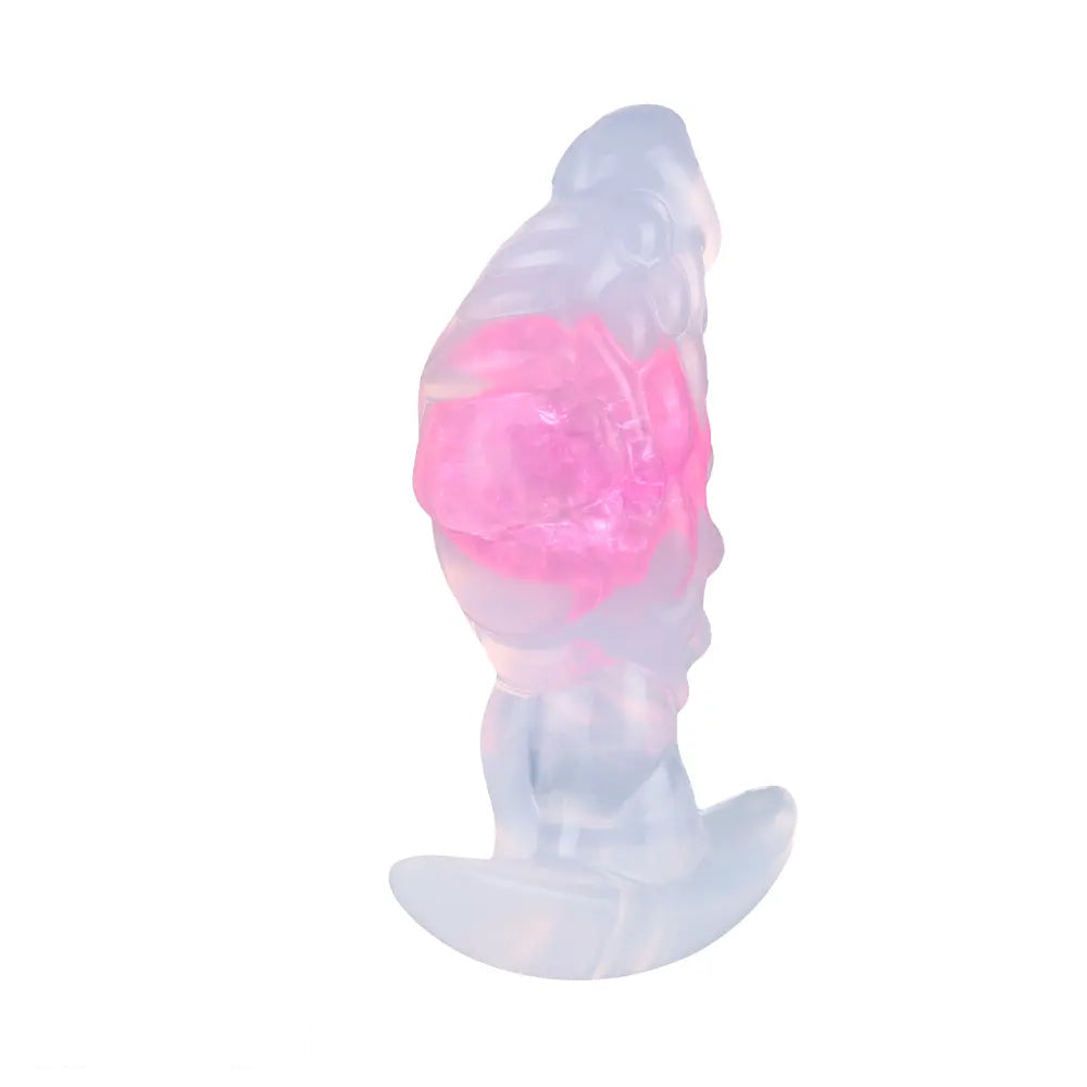 4.53in Fox Tail Wear Anchor Silicone Odd Dildo Butt Plug For BDSM Play