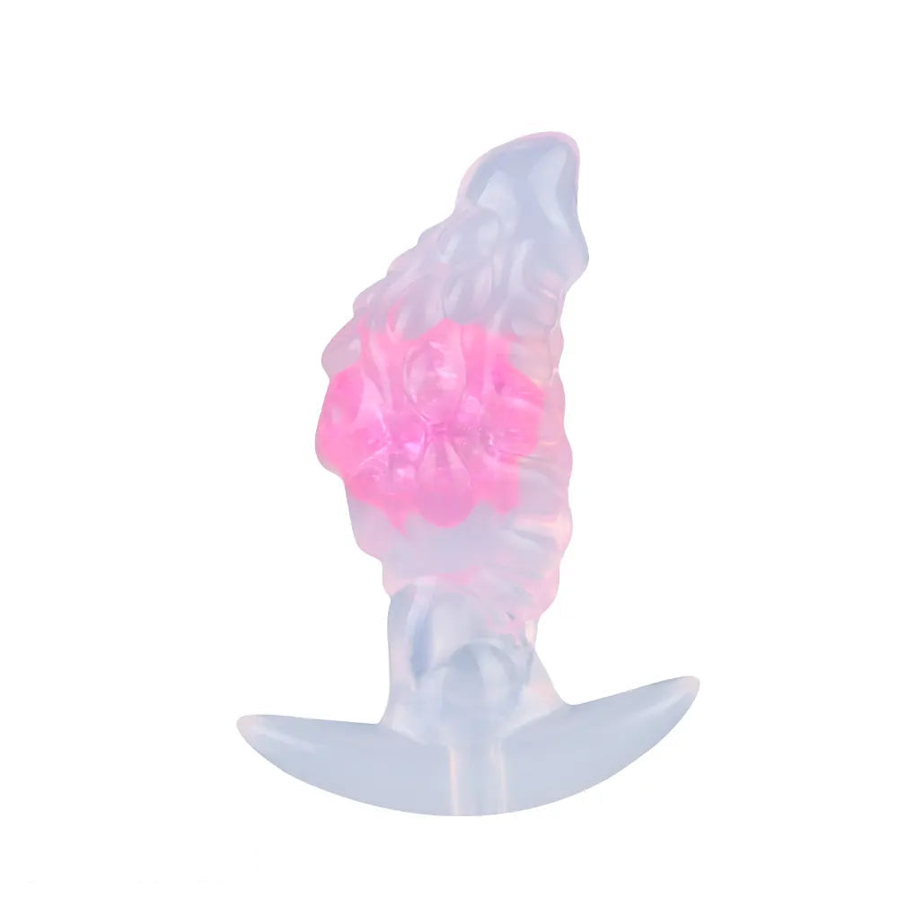 4.53in Fox Tail Wear Anchor Silicone Odd Dildo Butt Plug For BDSM Play