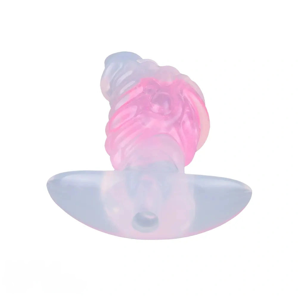 4.53in Fox Tail Wear Anchor Silicone Odd Dildo Butt Plug For BDSM Play