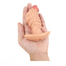 4.53in Fox Tail Wear Anchor Silicone Odd Dildo Butt Plug For BDSM Play