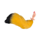4.53in Fox Tail Wear Anchor Silicone Odd Dildo Butt Plug For BDSM Play