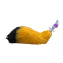 4.53in Fox Tail Wear Anchor Silicone Odd Dildo Butt Plug For BDSM Play
