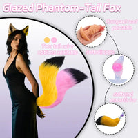 4.53in Fox Tail Wear Anchor Silicone Odd Dildo Butt Plug For BDSM Play
