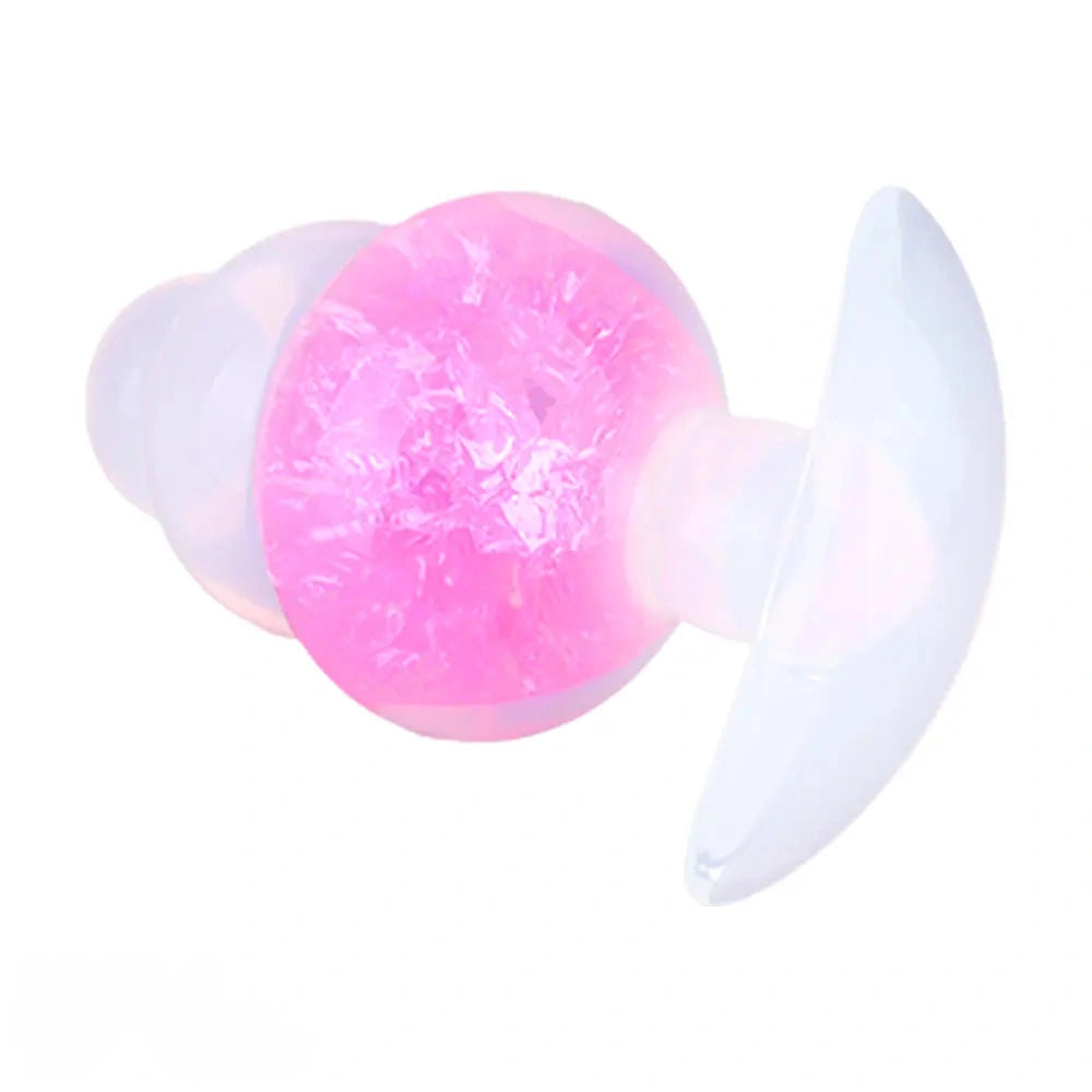 4.53in Luminous Silicone Anal Beads Dildo Anal Love Toy For Women
