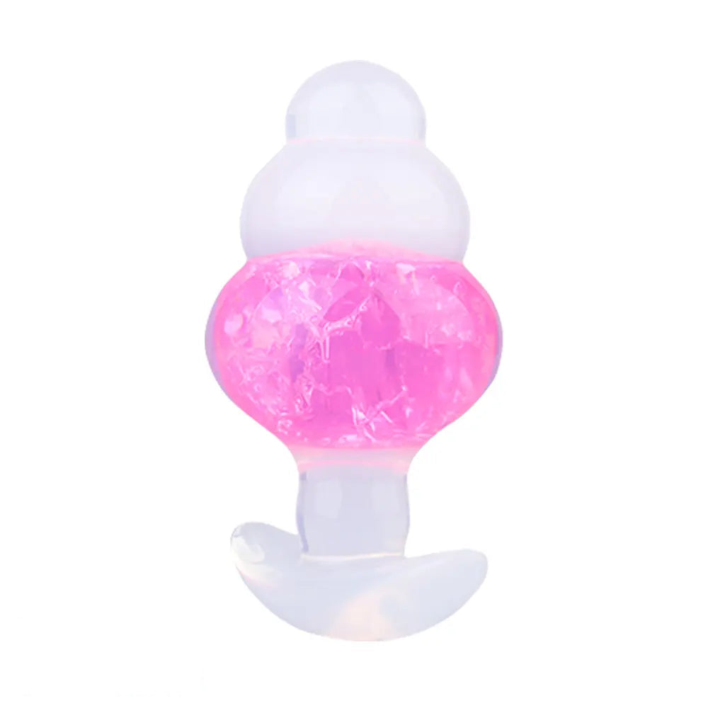 4.53in Luminous Silicone Anal Beads Dildo Anal Love Toy For Women