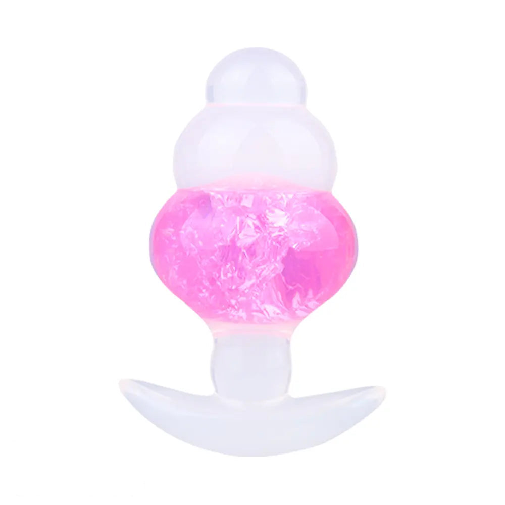 4.53in Luminous Silicone Anal Beads Dildo Anal Love Toy For Women