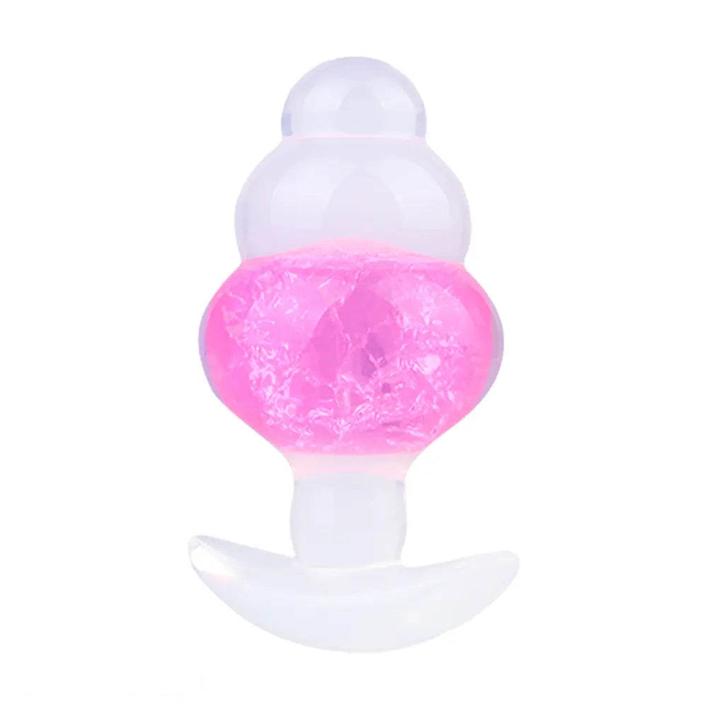 4.53in Luminous Silicone Anal Beads Dildo Anal Love Toy For Women