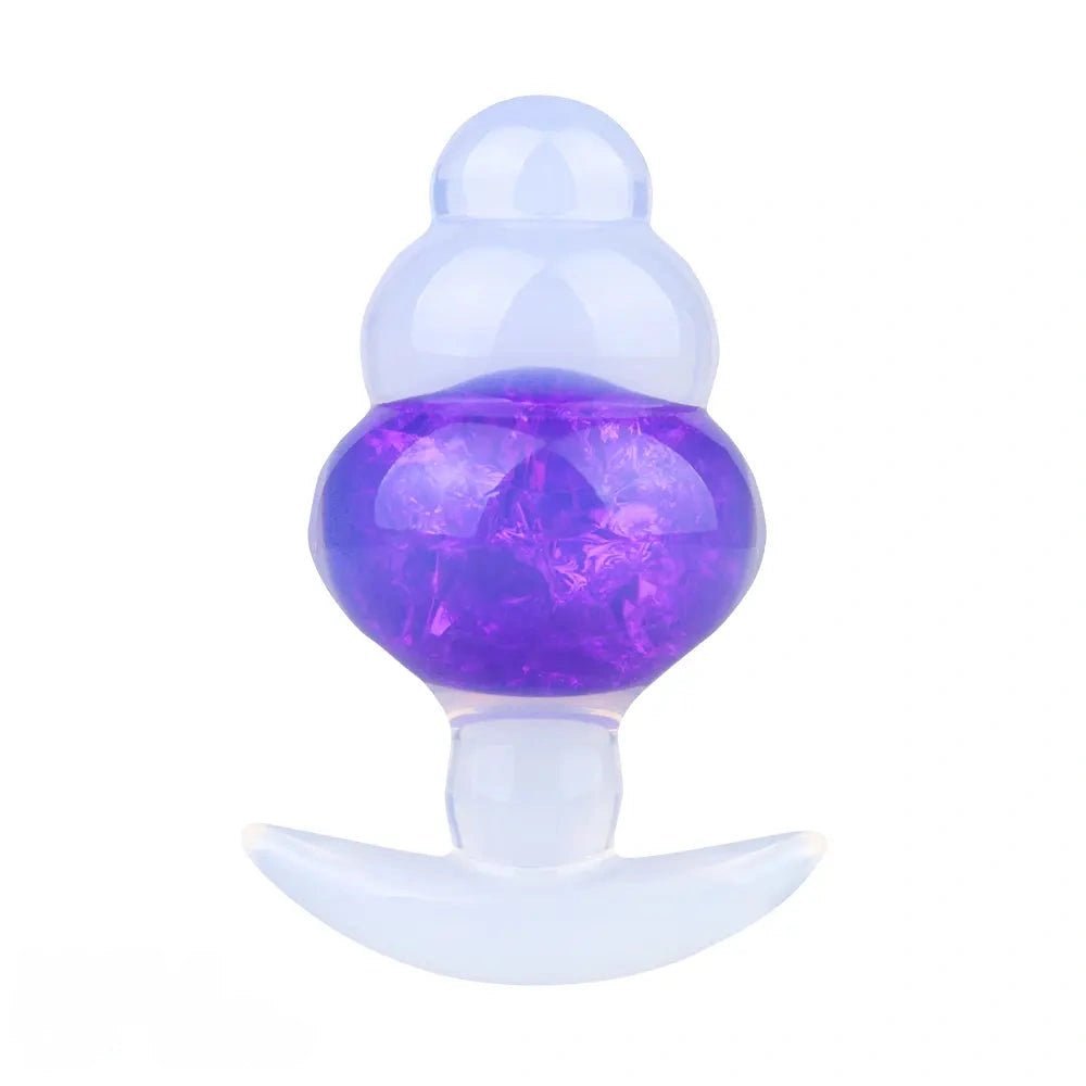 4.53in Luminous Silicone Anal Beads Dildo Anal Love Toy For Women