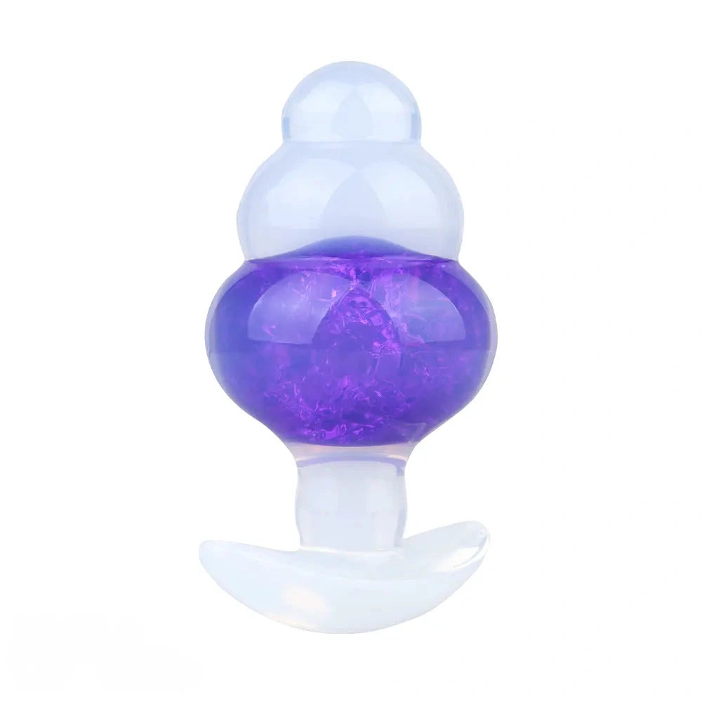 4.53in Luminous Silicone Anal Beads Dildo Anal Love Toy For Women