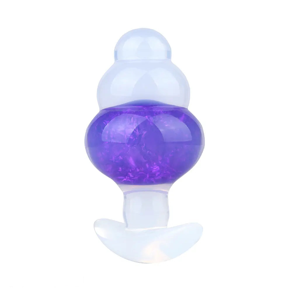 4.53in Luminous Silicone Anal Beads Dildo Anal Love Toy For Women