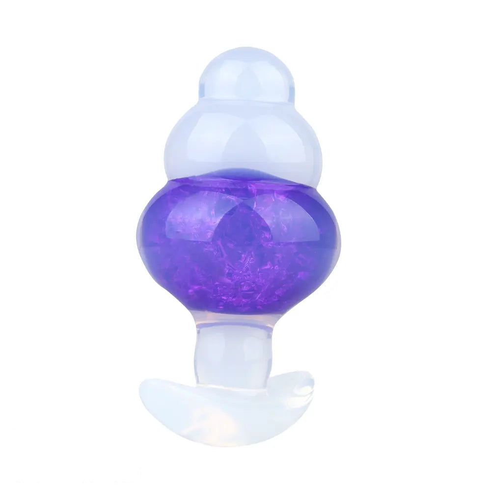 4.53in Luminous Silicone Anal Beads Dildo Anal Love Toy For Women