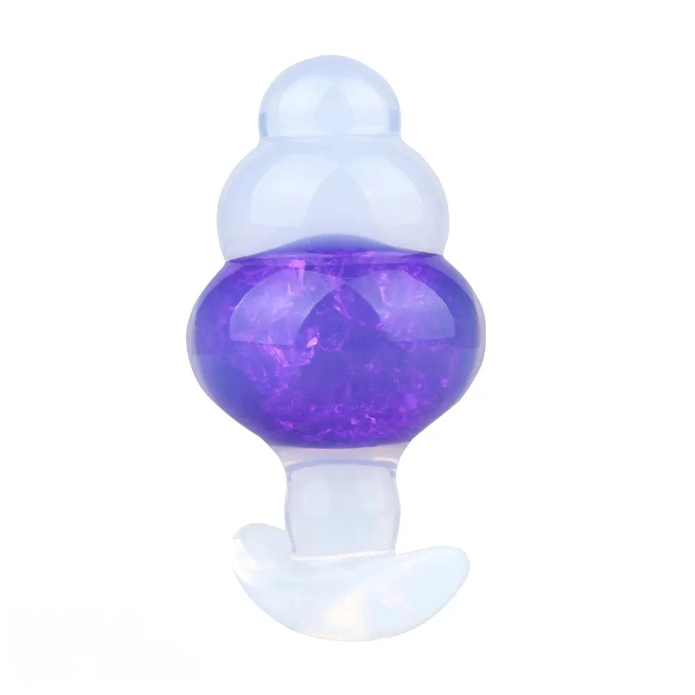 4.53in Luminous Silicone Anal Beads Dildo Anal Love Toy For Women