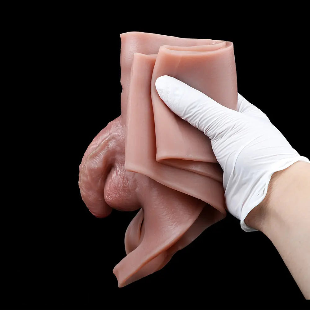4.53in Realistic Small Solid Dildo Panty Vaginal Opening Bilateral Cock Toy