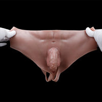 4.53in Realistic Small Solid Dildo Panty Vaginal Opening Bilateral Cock Toy