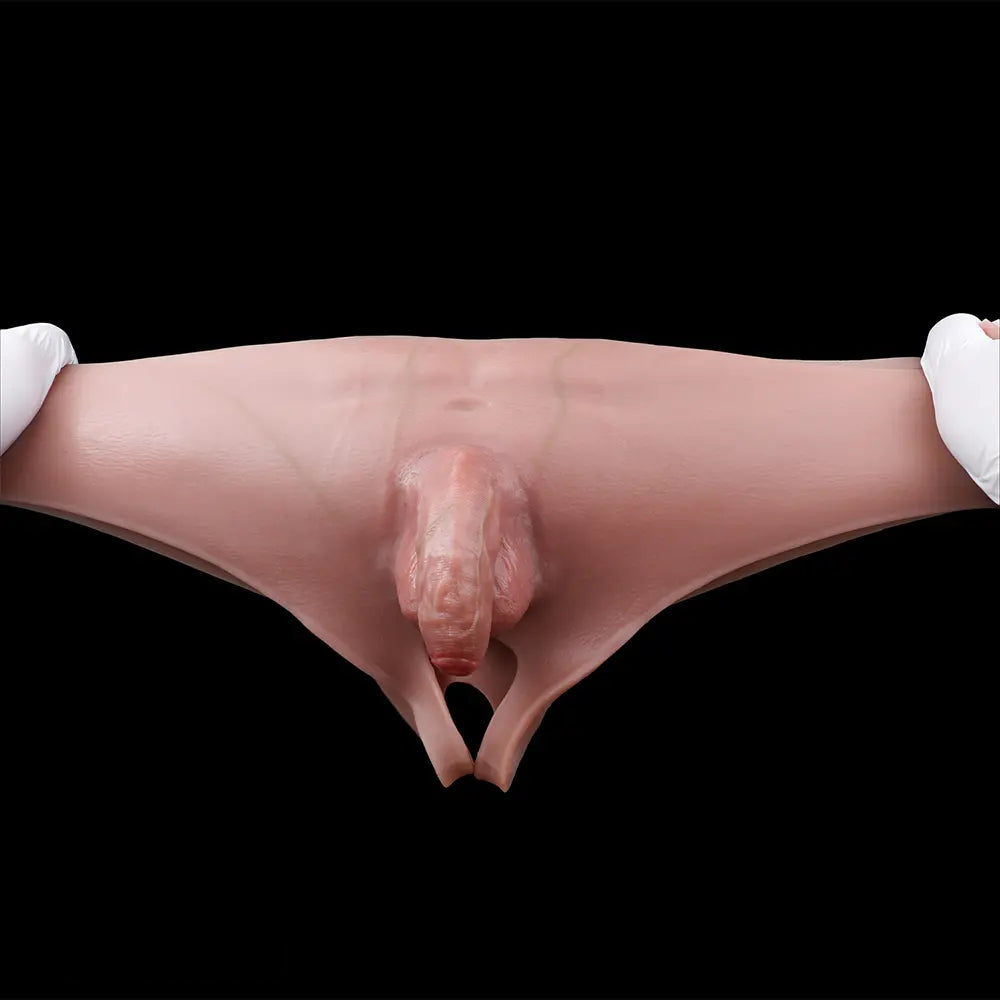 4.53in Realistic Small Solid Dildo Panty Vaginal Opening Bilateral Cock Toy