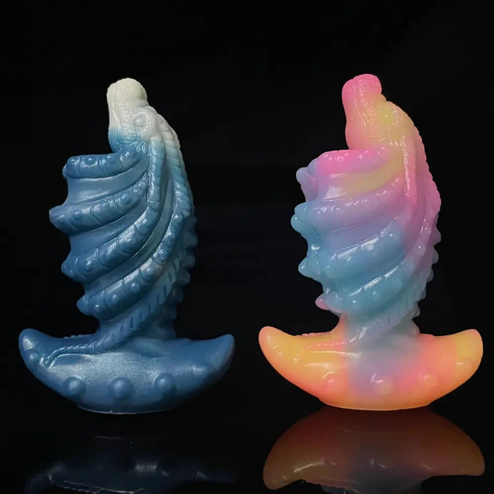 4.53in Small Fish Design Spiral Fantasy Dildo For Clit G-Spot Stimulation