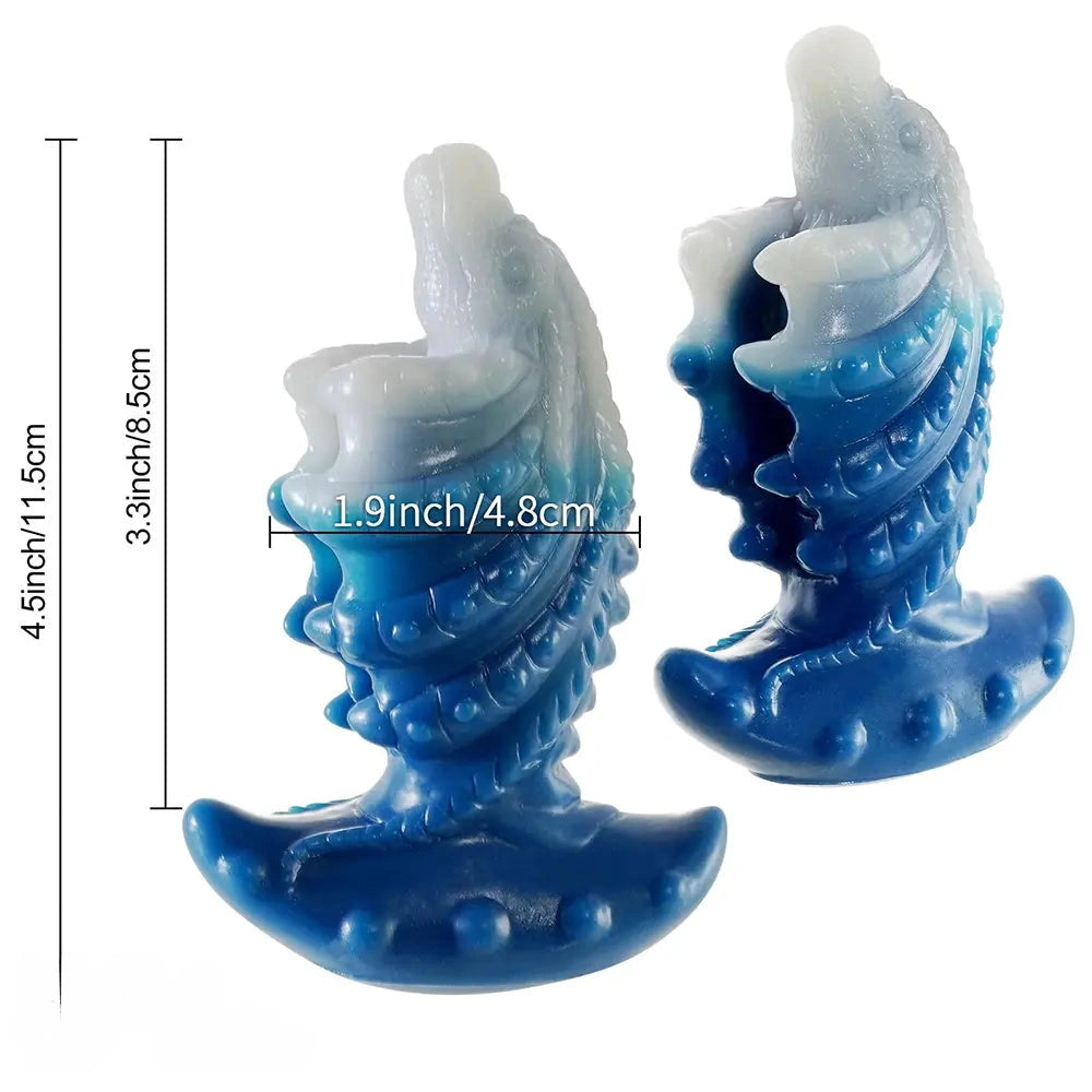 4.53in Small Fish Design Spiral Fantasy Dildo For Clit G-Spot Stimulation
