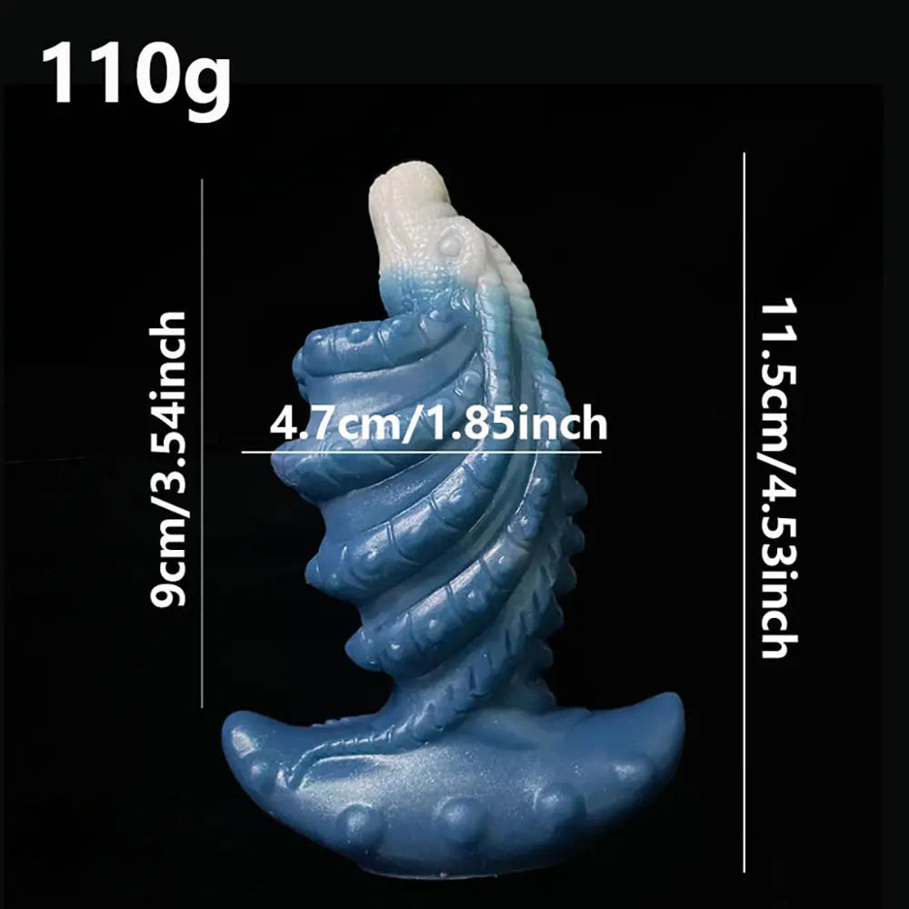 4.53in Small Fish Design Spiral Fantasy Dildo For Clit G-Spot Stimulation