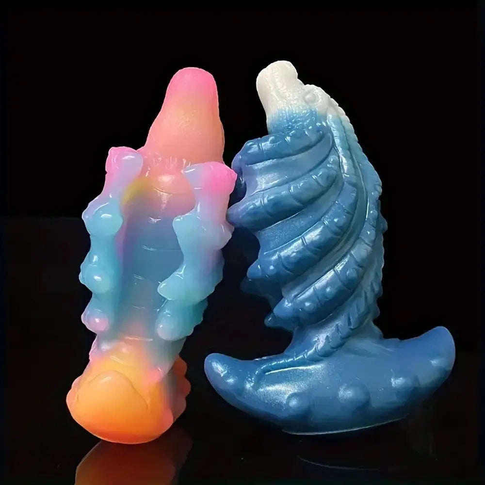 4.53in Small Seahorse Soft Silicone Fantasy Monster Women Dildo
