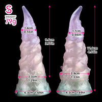4.56in 4.72in 5.7in 6.81in 7.91in Ice Cream Silicone Fantasy Dildo Pendant