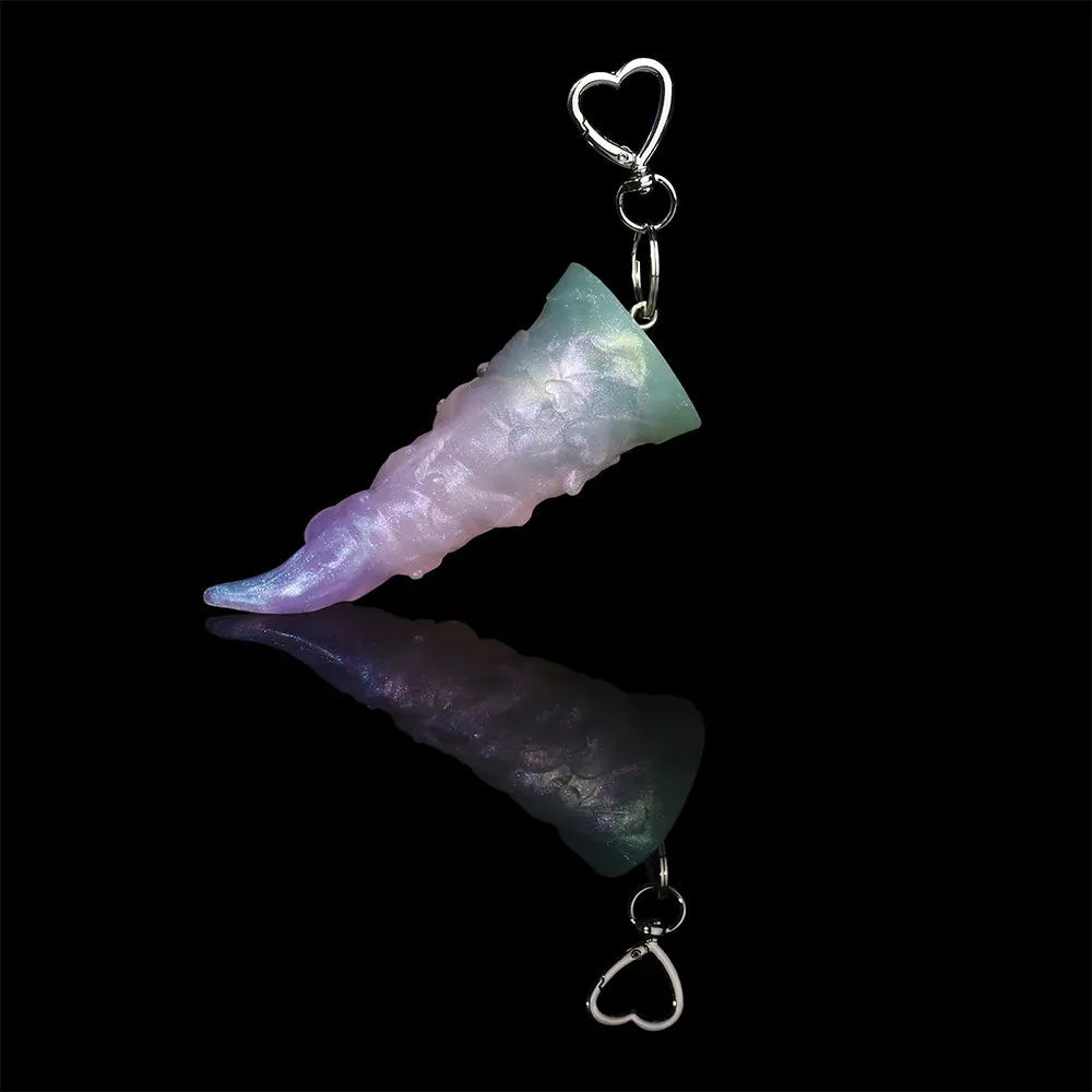4.56in 4.72in 5.7in 6.81in 7.91in Ice Cream Silicone Fantasy Dildo Pendant
