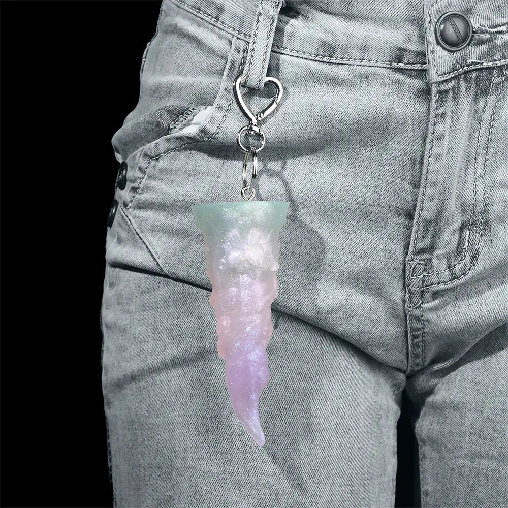 4.56in 4.72in 5.7in 6.81in 7.91in Ice Cream Silicone Fantasy Dildo Pendant