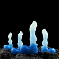 4.56in 5.9in 6.81in 8.07in Dog Knot Silicone Soft Fantasy Cock Dildo