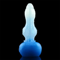 4.56in 5.9in 6.81in 8.07in Dog Knot Silicone Soft Fantasy Cock Dildo