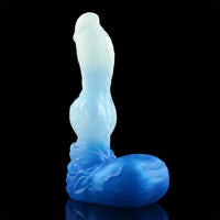 4.56in 5.9in 6.81in 8.07in Dog Knot Silicone Soft Fantasy Cock Dildo