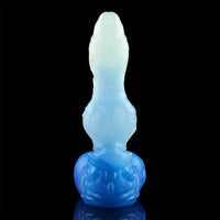 4.56in 5.9in 6.81in 8.07in Dog Knot Silicone Soft Fantasy Cock Dildo