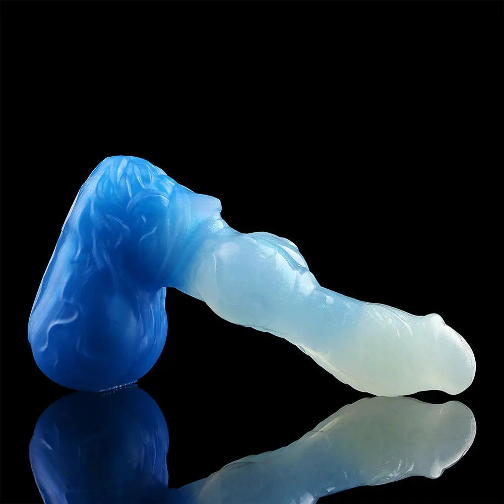 4.56in 5.9in 6.81in 8.07in Dog Knot Silicone Soft Fantasy Cock Dildo