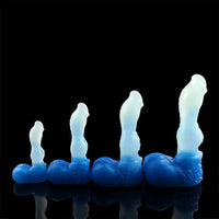 4.56in 5.9in 6.81in 8.07in Dog Knot Silicone Soft Fantasy Cock Dildo