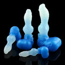 4.56in 5.9in 6.81in 8.07in Dog Knot Silicone Soft Fantasy Cock Dildo