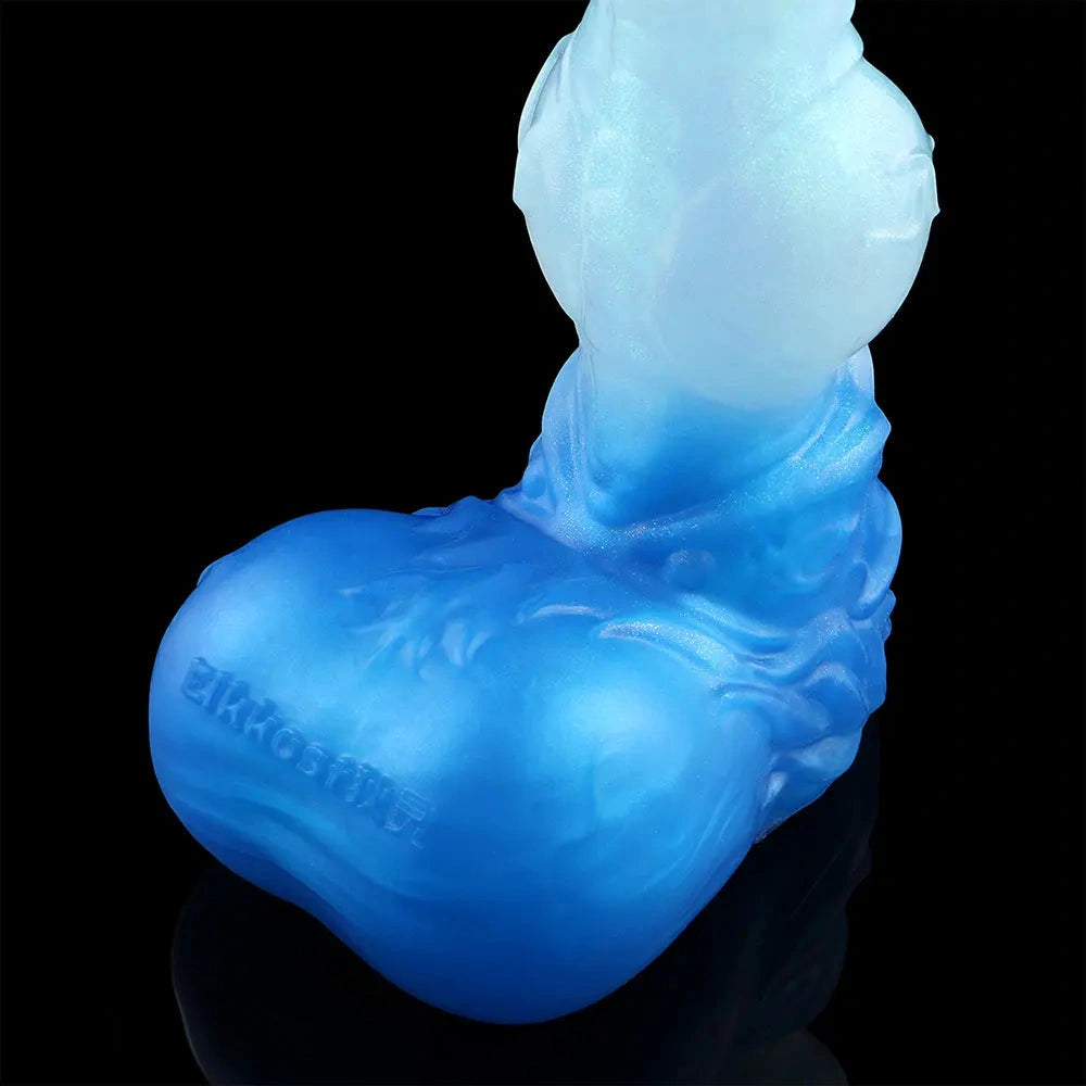 4.56in 5.9in 6.81in 8.07in Dog Knot Silicone Soft Fantasy Cock Dildo