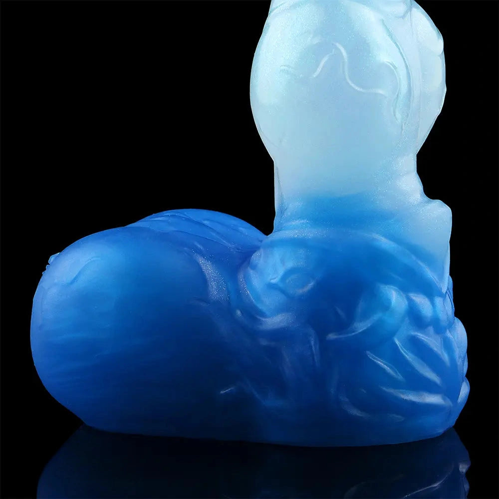 4.56in 5.9in 6.81in 8.07in Dog Knot Silicone Soft Fantasy Cock Dildo