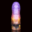 4.56in Gromsa Tentacle Silicone Soft Dildo Sleeve Cock Extender