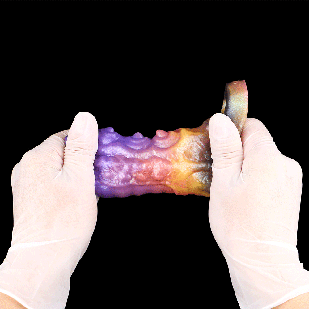 4.56in Gromsa Tentacle Silicone Soft Dildo Sleeve Cock Extender