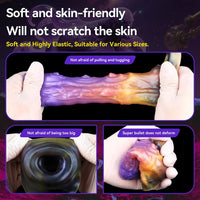 4.56in Gromsa Tentacle Silicone Soft Dildo Sleeve Cock Extender