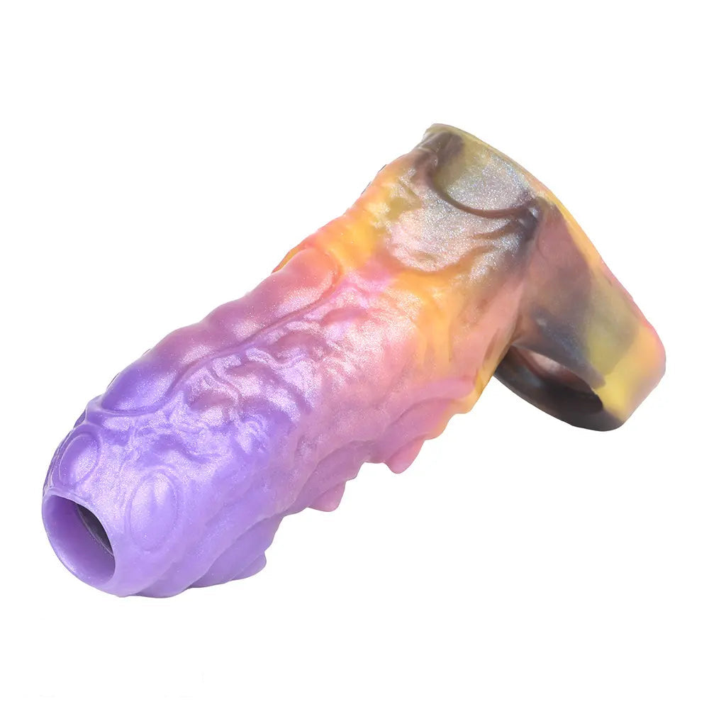 4.56in Gromsa Tentacle Silicone Soft Dildo Sleeve Cock Extender
