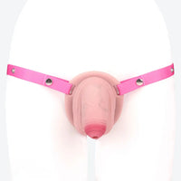 4.57in Real Hollow Chastity Cage Dildo For Women Men Gay Cock Toy