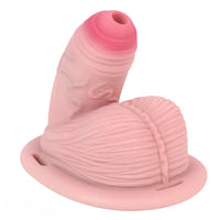 4.57in Real Hollow Chastity Cage Dildo For Women Men Gay Cock Toy
