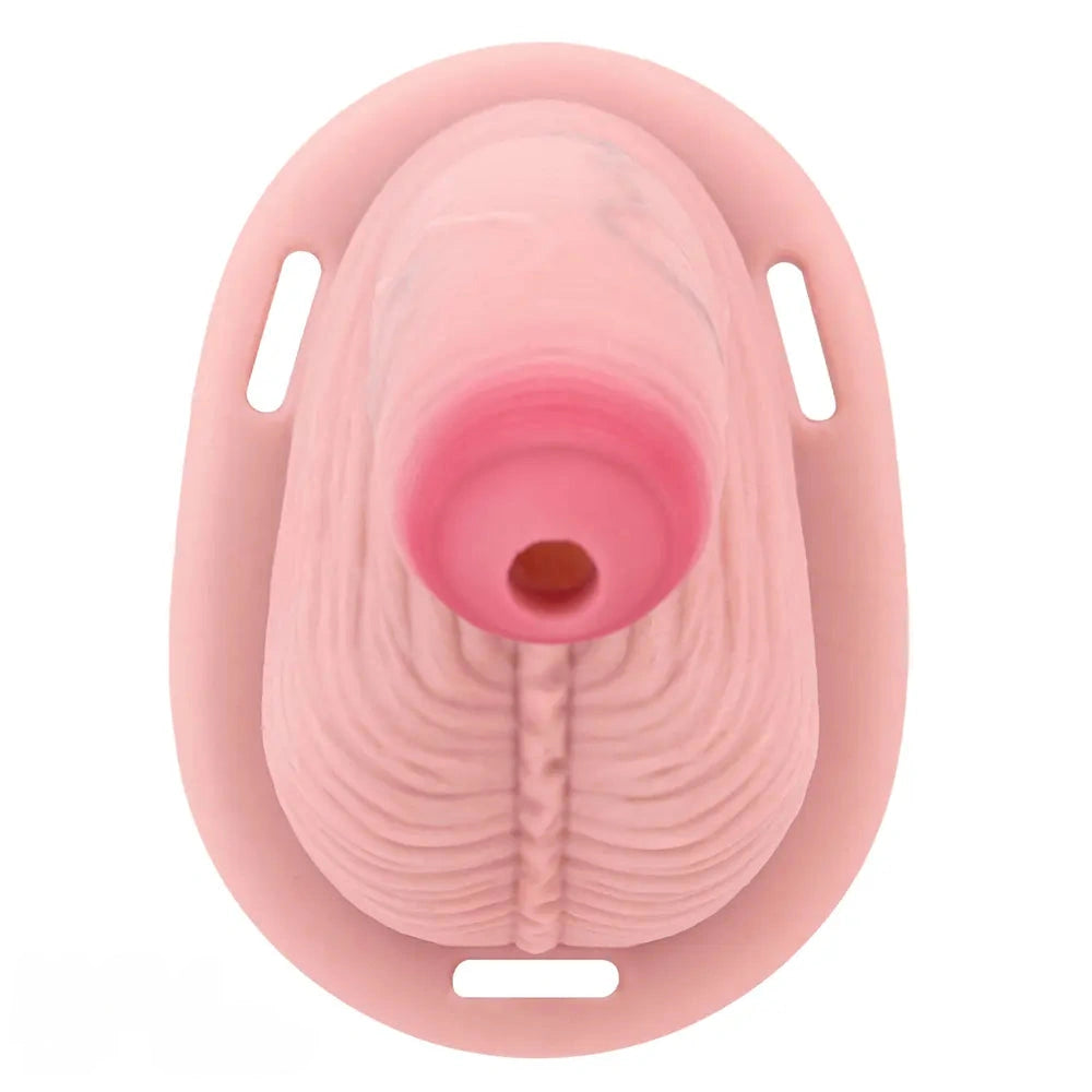 4.57in Real Hollow Chastity Cage Dildo For Women Men Gay Cock Toy