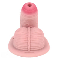 4.57in Real Hollow Chastity Cage Dildo For Women Men Gay Cock Toy