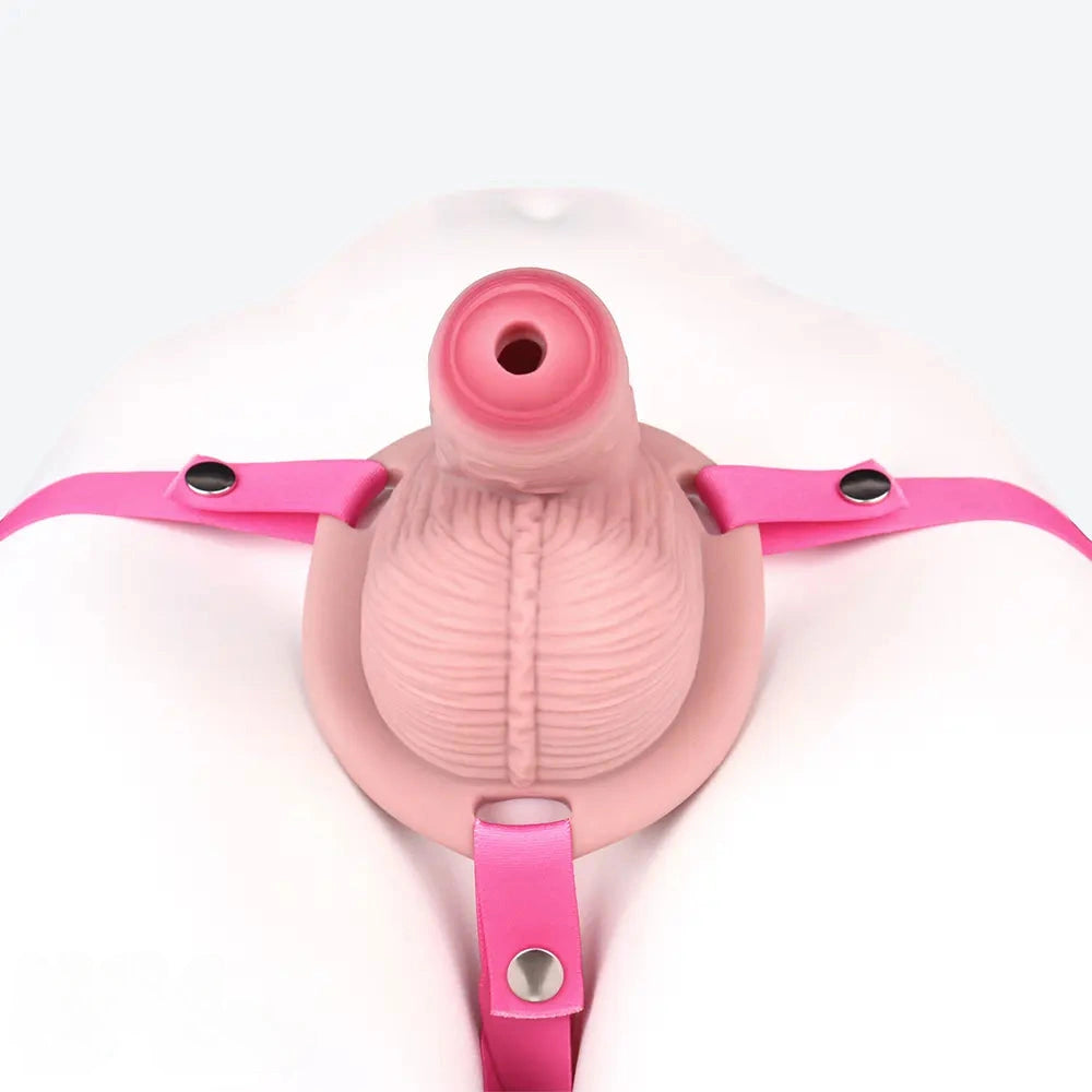 4.57in Real Hollow Chastity Cage Dildo For Women Men Gay Cock Toy