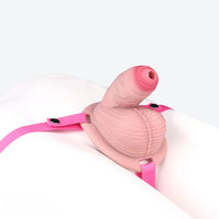 4.57in Real Hollow Chastity Cage Dildo For Women Men Gay Cock Toy