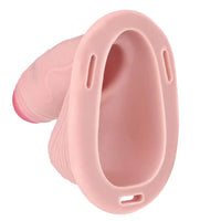 4.57in Real Hollow Chastity Cage Dildo For Women Men Gay Cock Toy