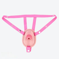 4.57in Real Hollow Chastity Cage Dildo For Women Men Gay Cock Toy