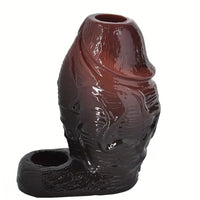 4.57in Thick Realistic Open-Ended Liquid Silicone Hollow Penis Sleeve